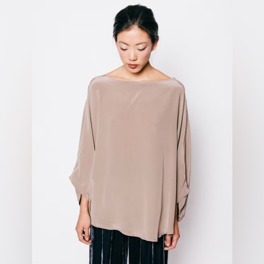 Elizabeth Suzann Artist Smock in Nude Silk Crepe - RARE